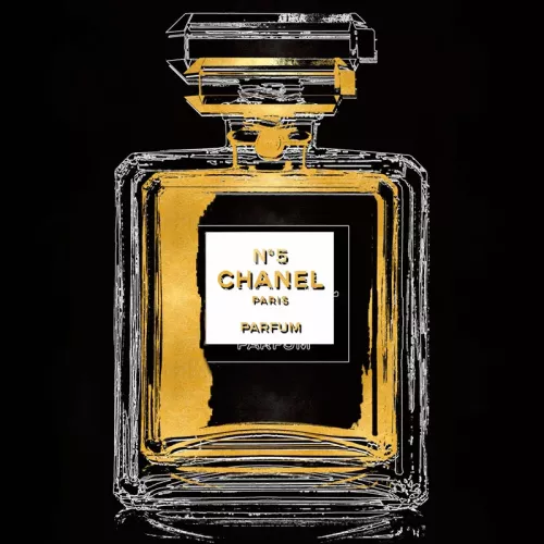 Photo with gold foil 007 - 80x80 cm