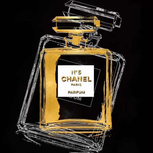 Photo with gold foil 008 - 80x80 cm