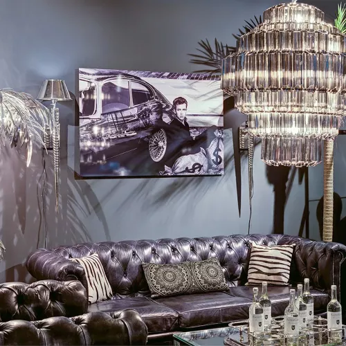 Payaa James Dean the Rebel with Car B&W 80x120x2cm (114135)