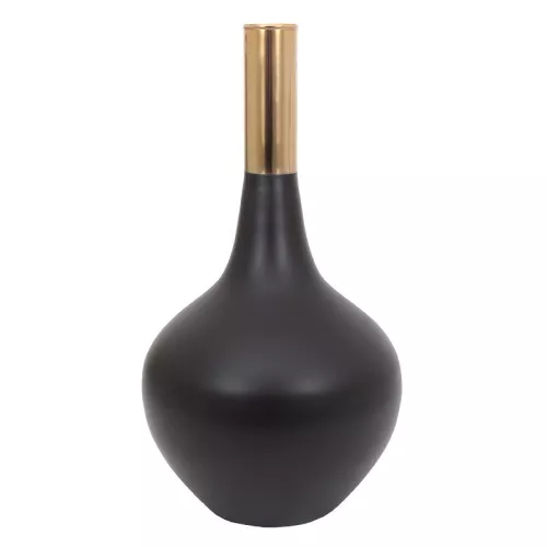 Vase Sonia black and gold 26x26x48cm