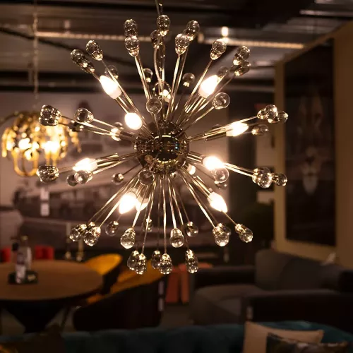 Payaa Ceiling lamp 50x50x60cm Acrylic Ball Silver (115303)