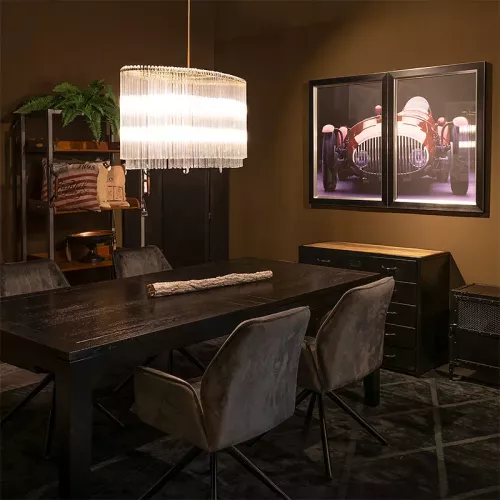 Payaa Ceiling lamp 55x60x45cm Clear Glass gold (115304)