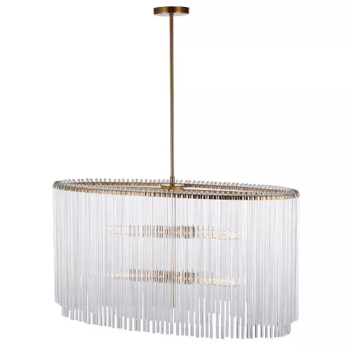 Ceiling lamp 55x60x45cm Clear Glass gold