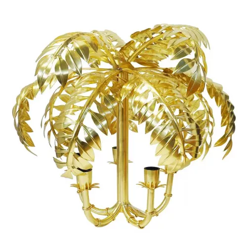 Hanging lamp 63x63x57cm Palm gold