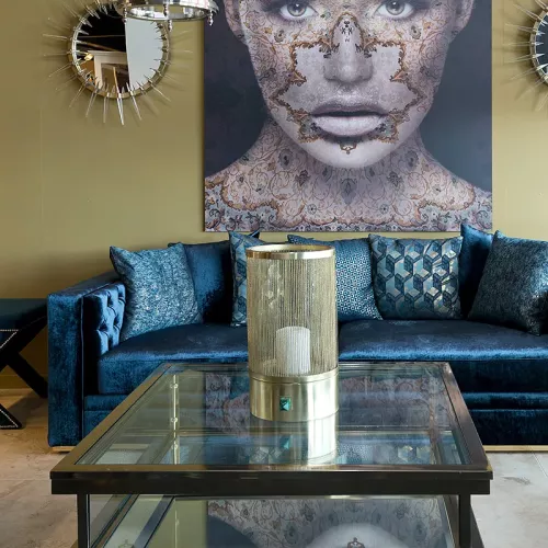 Payaa Lantern Maliah 29x26x44cm gold (112559)