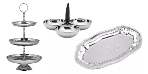 Payaa Tray 26x14.5x2cm Small silver-colored (105360)