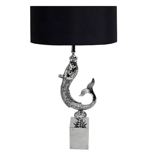 Payaa Table lamp Fish 13x13x82cm Incl. black hood (108824)