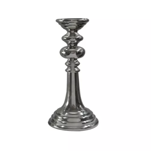 Candlestick 28x28x82cm silver