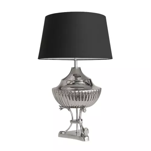 Table lamp 43x43x70cm Incl. Shade silver
