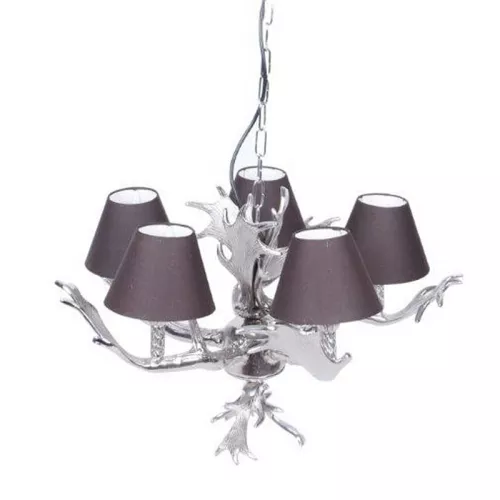 Chandelier 59x59x39cm Incl. Silver caps