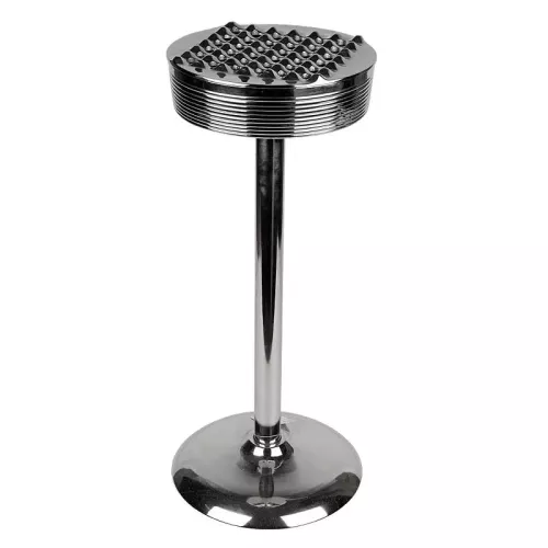 Ashtray on foot Kelsey 27x27x62cm silver