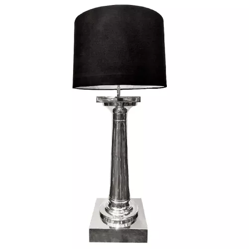 Table lamp 30x30x90cm with black shade