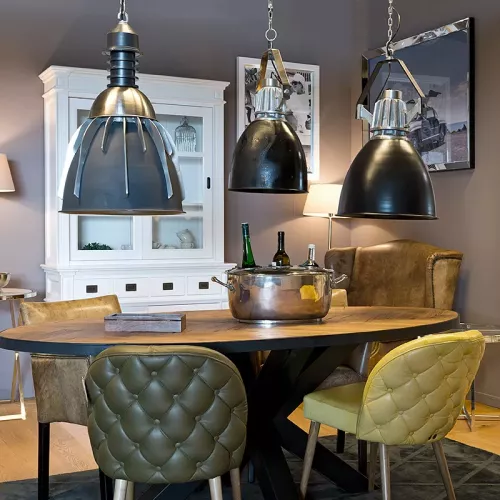 Payaa Hanging lamp 53x53x79cm Large hanging lamp rough metal (111189)