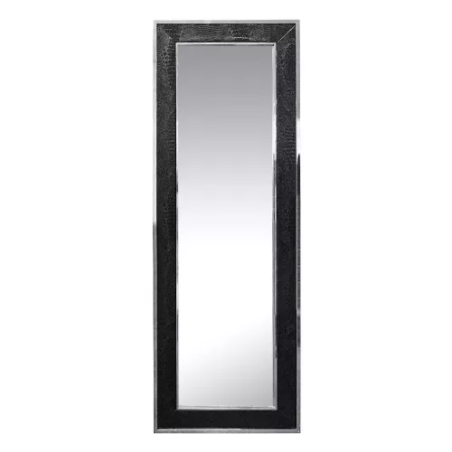 Mirror 200x70x4cm Black Alligator