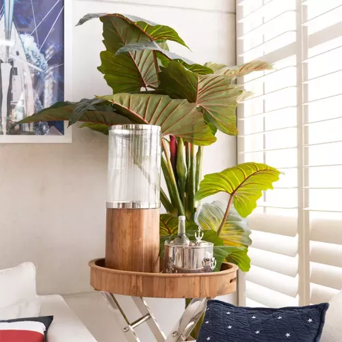 Payaa Hurricane Light Dante 24x24x68cm Wooden Base Small (104928)