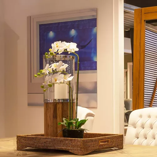 Payaa Hurricane Light Dante 24x24x68cm Wooden Base Small (104928)