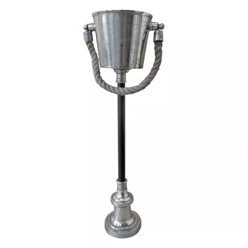 Wine cooler on foot 25x18x74cm Base: 13.5cm