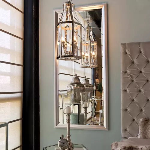 Payaa Mirror 83x183x5cm Frame White/Silver (112984)