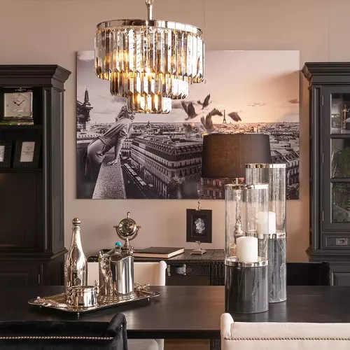 Payaa Ceiling lamp Zane 54x54x42cm Smoke Crystal (109891)