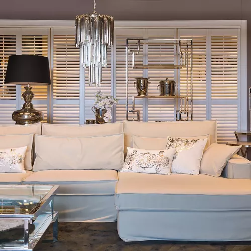 Payaa Ceiling lamp chandelier 35x35x68cm silver glass (111725)