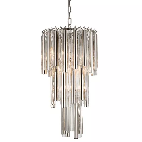 Ceiling lamp chandelier 35x35x68cm silver glass