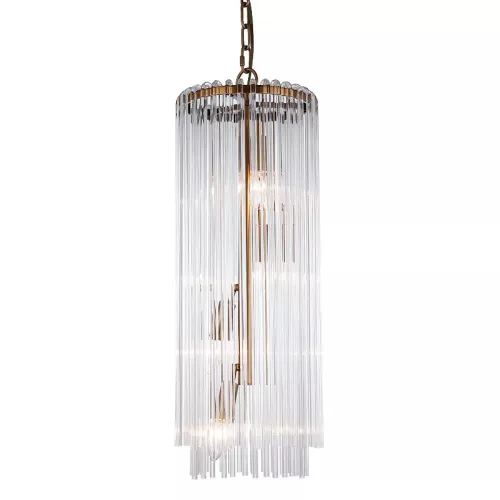 Ceiling chandelier Lamp Aleena 25x25x69cm gold glass