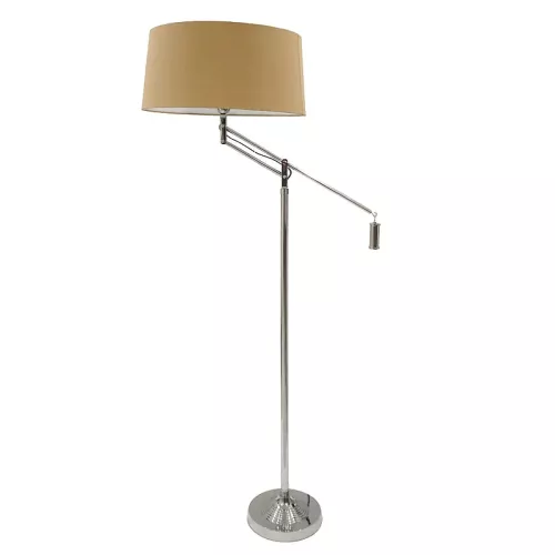 Floor lamp including adjustable shade