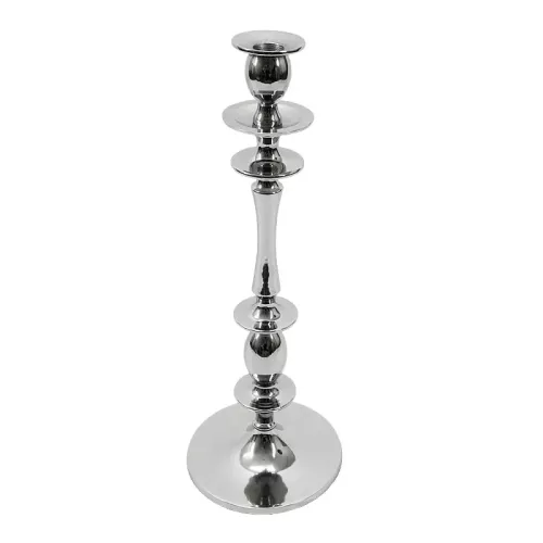 Candlestick 15x15x48cm Madeira Medium silver
