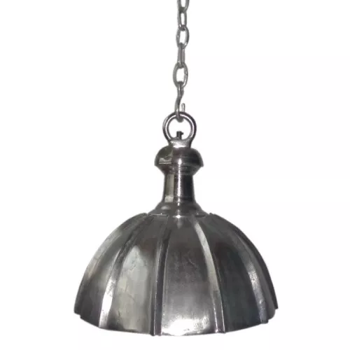 Ceiling lamp 48x48x48cm raw silver