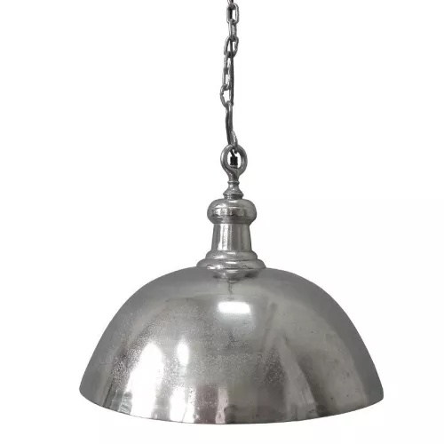Hanging lamp 50x50x42cm silver round vintage