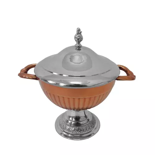 Bowl with lid 20x13x18cm