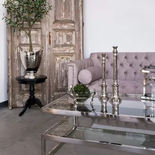 Payaa Candlestick 11x11x48cm Lily Medium silver (101512)