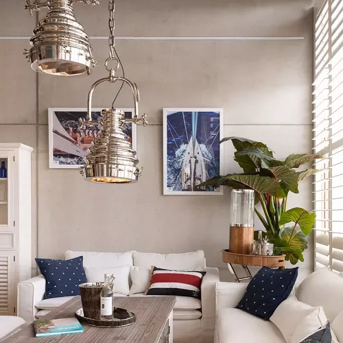 Payaa Ceiling lamp 46x36x82cm studio look silver (101765)