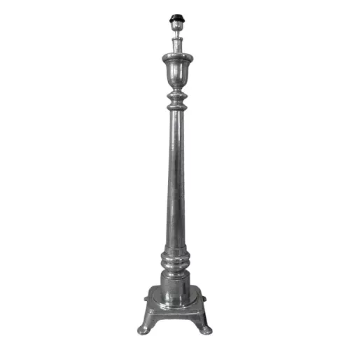 Floor lamp 4 feet raw silver