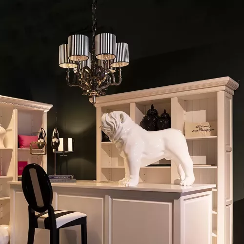 Payaa Ceiling lamp 61x61x60cm (6 Lights) chandelier raw metal (101571)