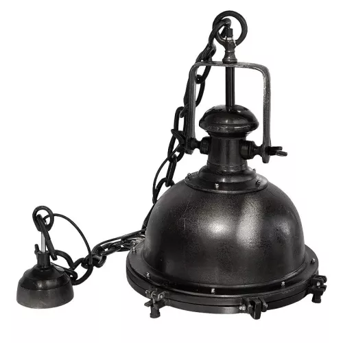 Ceiling lamp 45x40x54cm black raw metal vintage