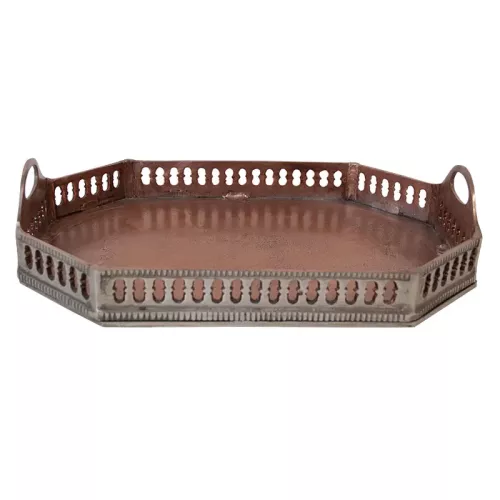 Tray 43x30x10cm Gallery bronze