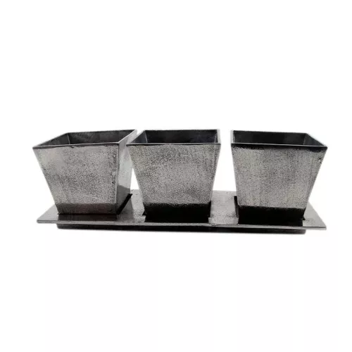 Planter 40x14x13cm With Tray (Set Of 4 Pcs)