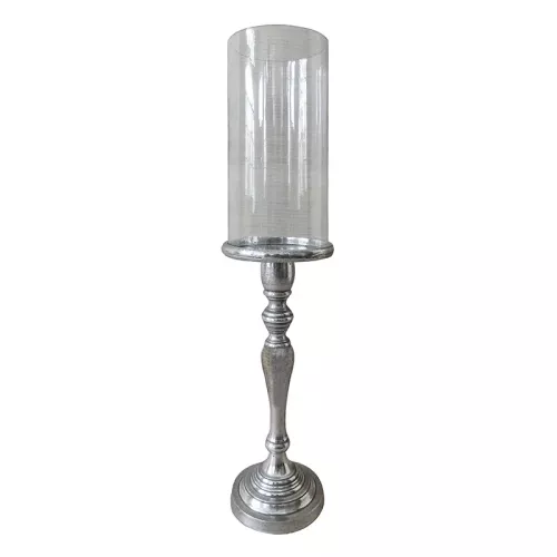 Lantern Rosario 17x17x70cm Large silver